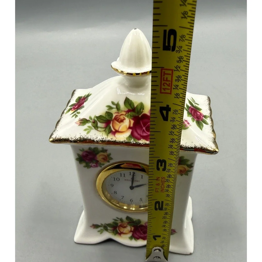 Royal Albert Old Country Roses Bone China Mini Carriage Clock *Doesn't Keep Time - Picture 7 of 15